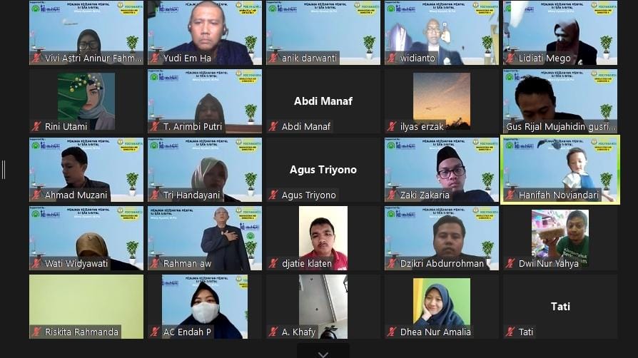 Didukung Civitas Akademika, Webinar Menjaga Kesehatan Mental di Era Digital STAIT Yogyakarta Berjalan Lancar