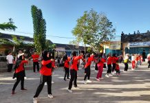 Meriahkan HUT RI Ke-79, Ratusan Warga Troso Baru Gelar Senam Sehat Berhadiah