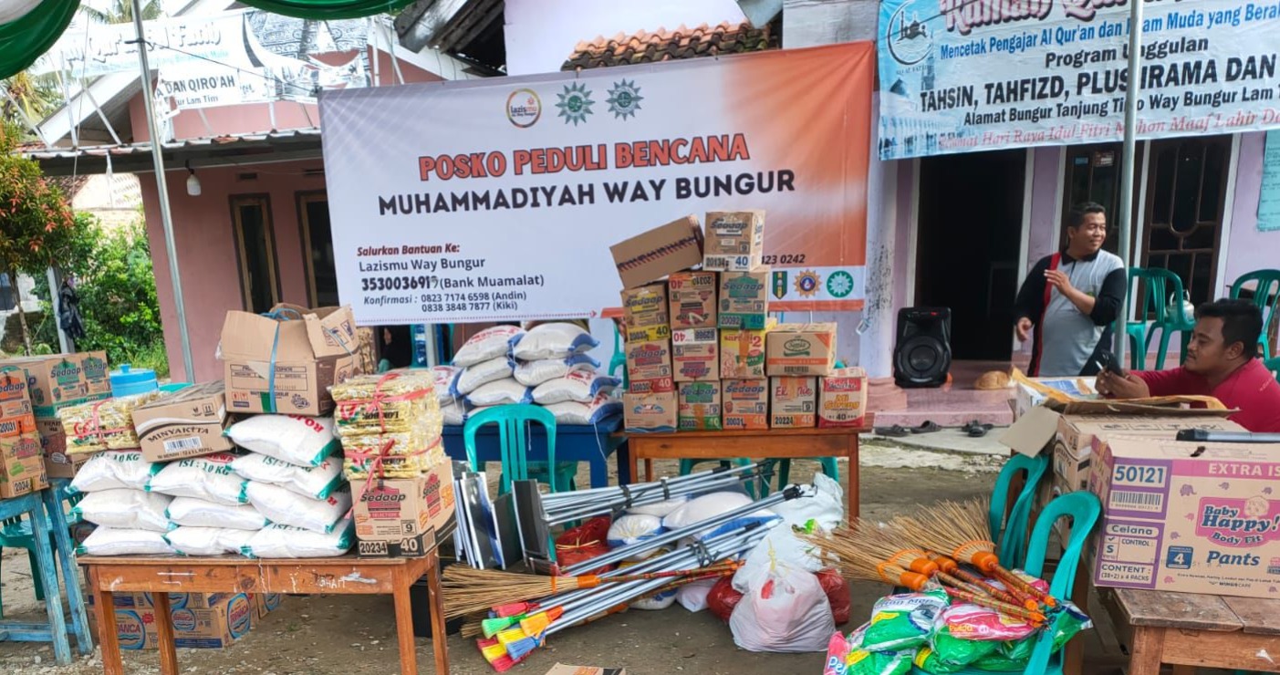 Bantu warga Terdampak Banjir Bandang Lampung, MDMC Dirikan Posko Koordinasi