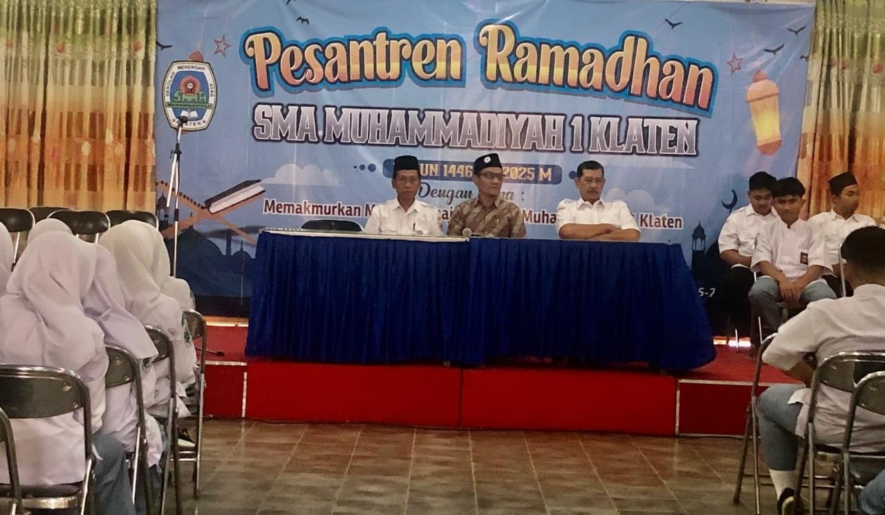 Tingkatkan Semangat Ibadah, Ratusan Siswa SMA Muhammadiyah 1 klaten Ikuti Pesantren Ramadhan