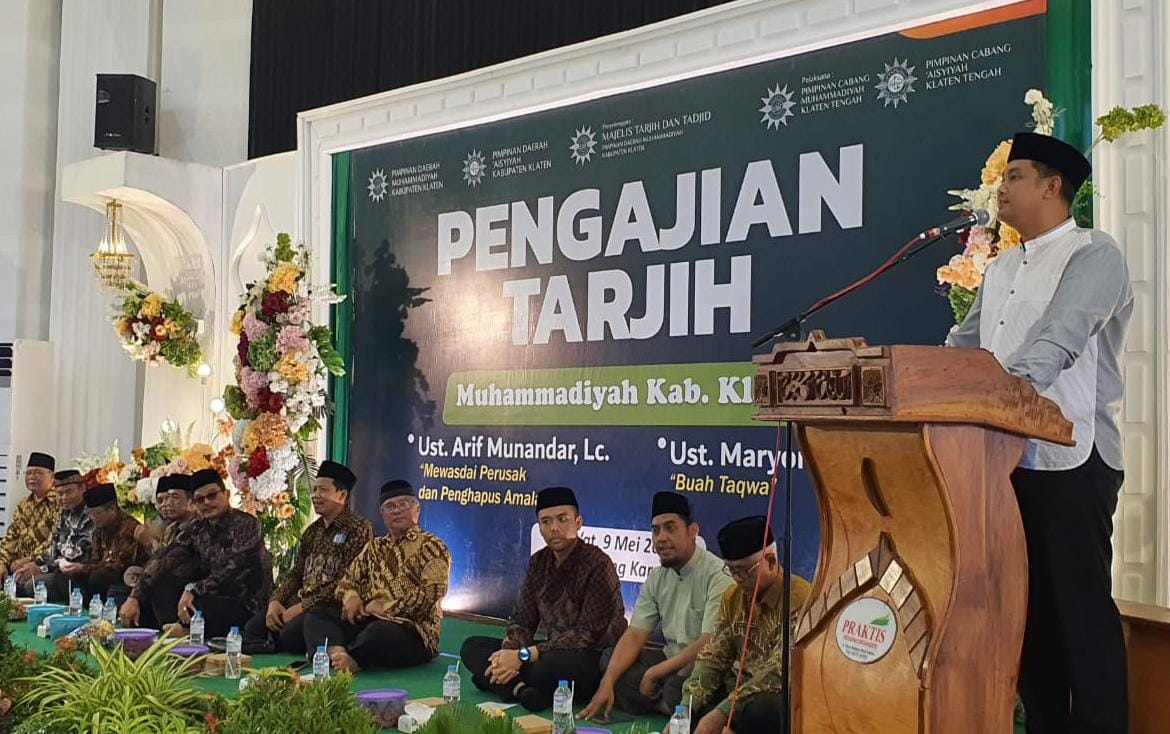 Membersamai Jamaah Pengajian Tarjih, Bupati Klaten Sampaikan Persoalan Infrastruktur Hingga Angka Kemiskinan