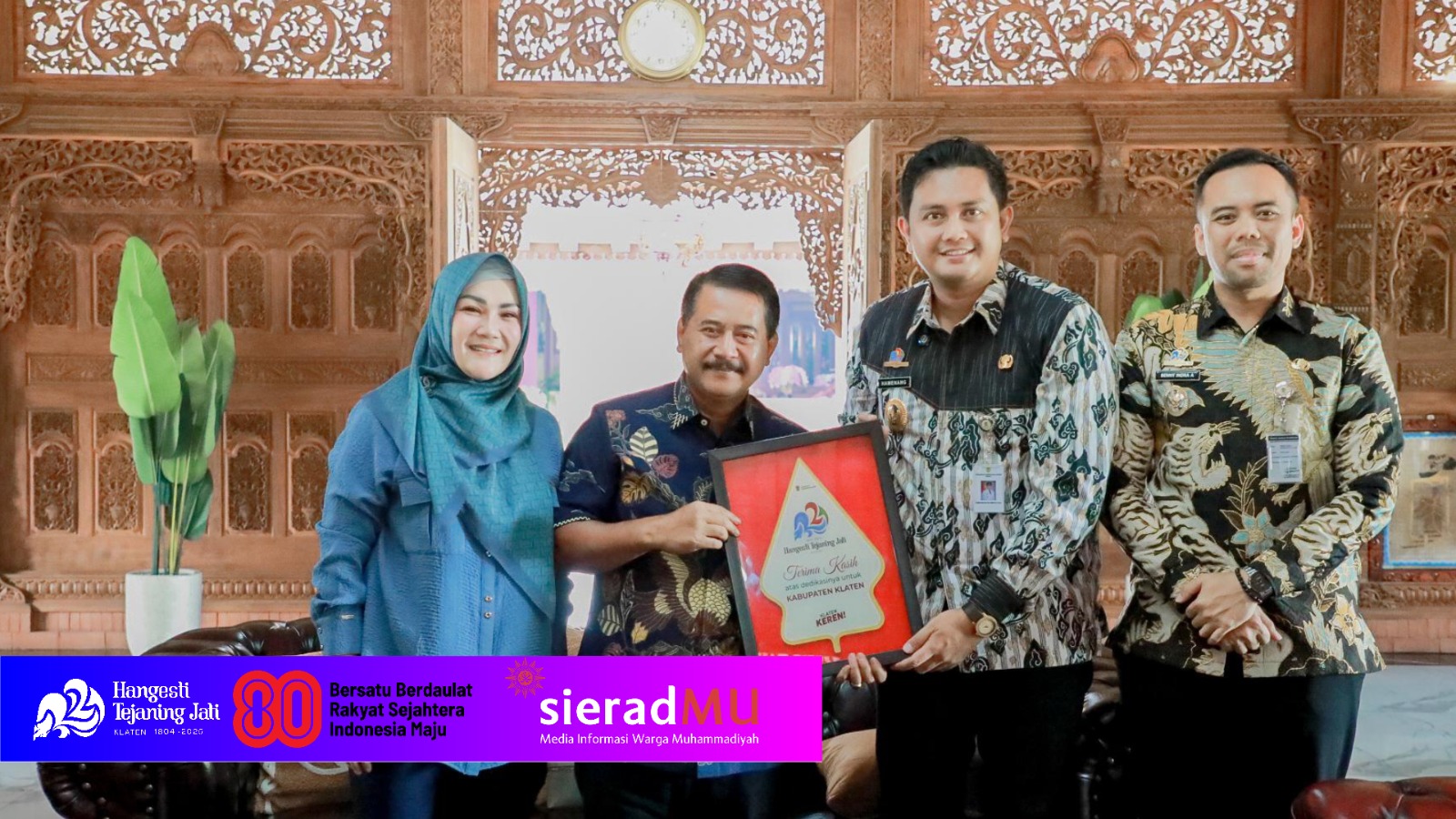 Ngangsu Kawruh Momentum Hari Jadi, Jajaran Pemkab Klaten Silaturahmi ke Bupati Sepuh