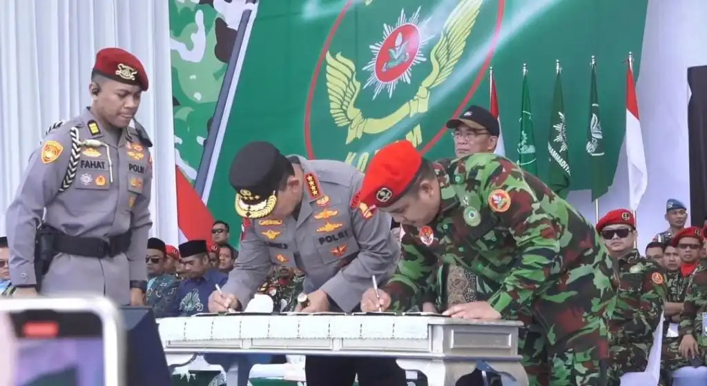 Apel Akbar Kokam di Sleman, Polri dan Pemuda Muhammadiyah Teken MoU Program Ketahanan Pangan
