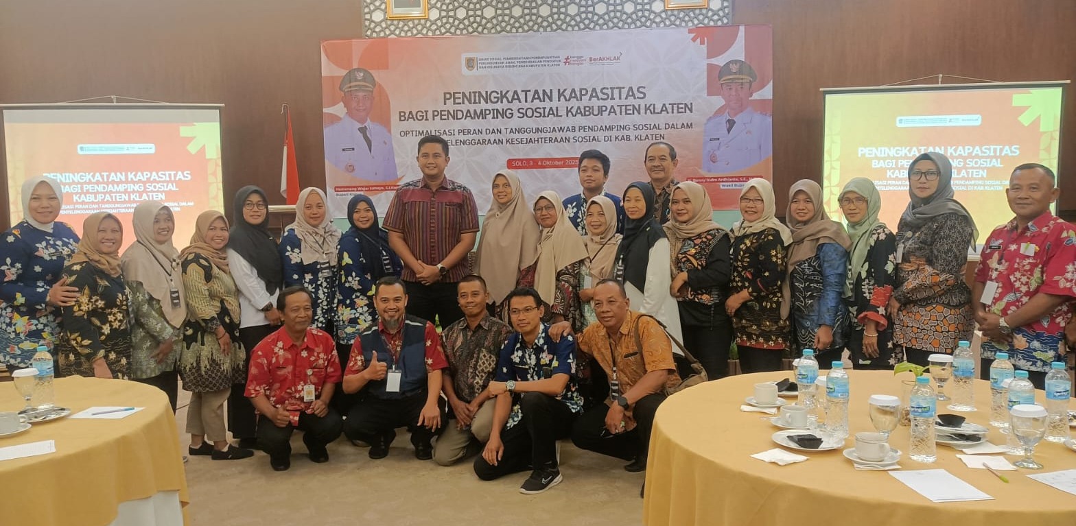 DisosP3APPKB Klaten Gelar Peningkatan Kapasistas Pendamping Sosial, Ini Usulan LKKS Untuk Pemkab