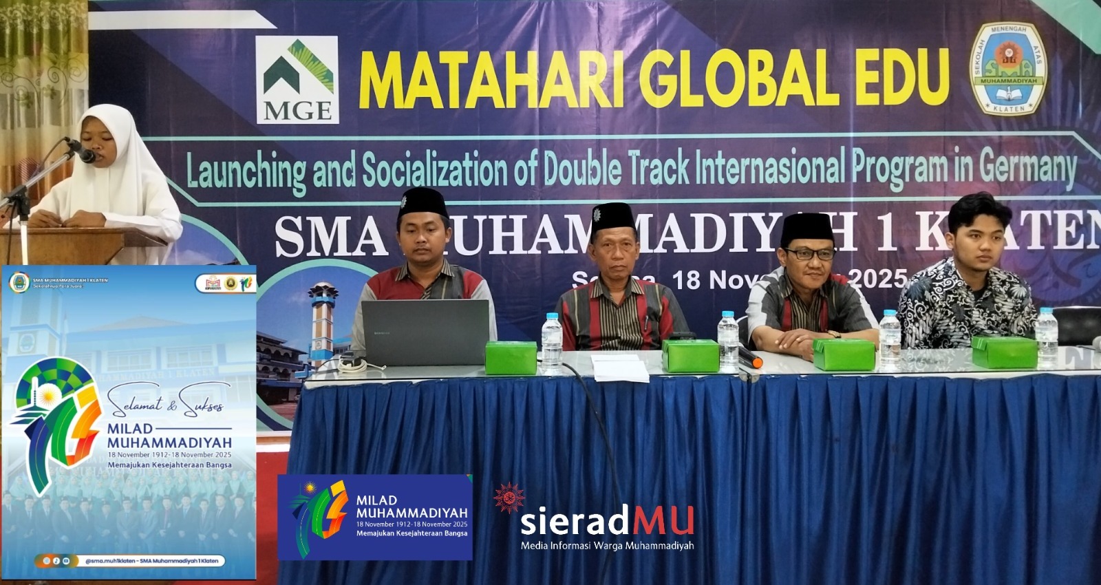 Milad Muhamamdiyah ke-113, SMA Muhammadiyah 1 Klaten Luncurkan Program Double Track In Germany