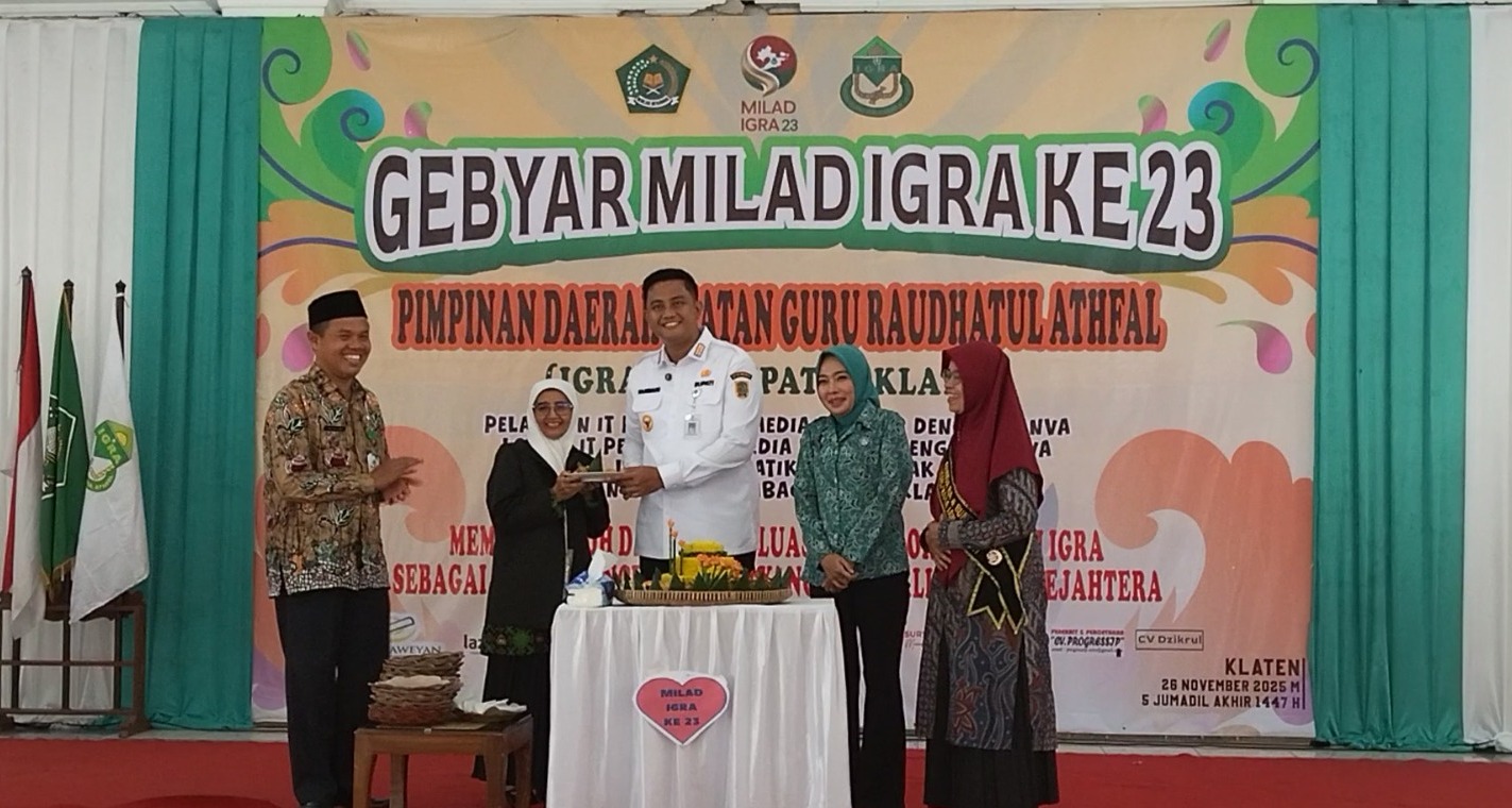 Milad IGRA ke-23, Bupati Klaten Apresiasi Kiprah Para Guru Dalam Mendidik Anak di Era Global
