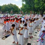 Tanamkan Karakter Keislaman Sejak Dini, Limaratusan Siswa Ikuti Manasik Haji di Alun-Alun Klaten