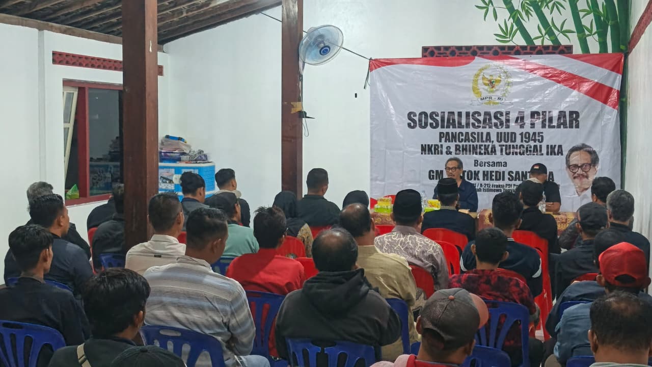 Kuatkan Implementasi Nilai Pancasila di Era Global, Anggota MPR RI Ini Gelar Sosialiasi 4 Pilar di Gamping Sleman