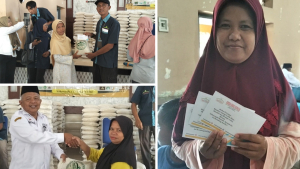 PADes Melejit, Bumdes Bersama Pemdes Sidowayah Berikan THR Ribuan Warga Jelang Lebaran