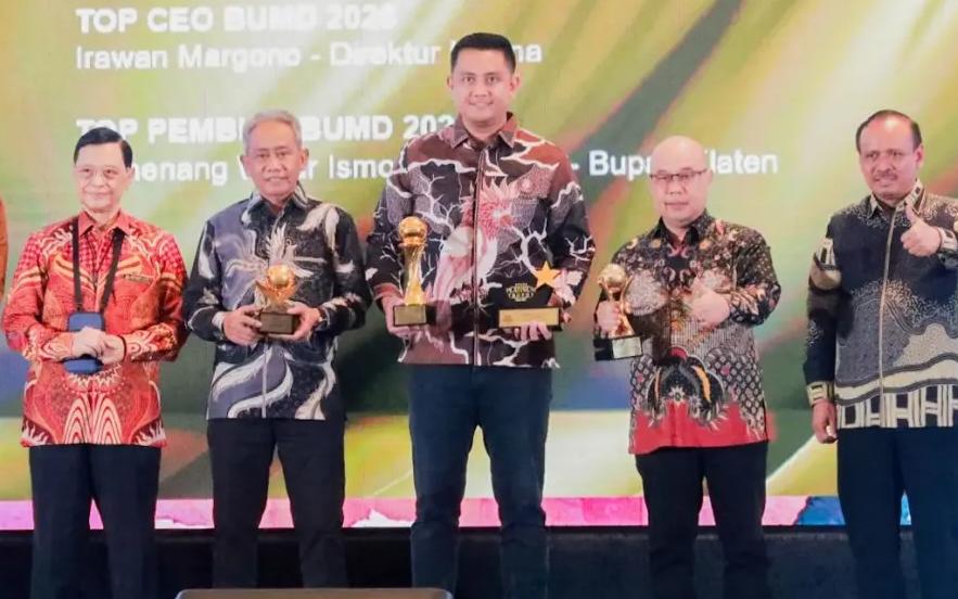 Raih Platinum Trophy Top BUMD 2026, Manajemen Keandalan Jadi Kunci Keberhasilan Perumda Tirta Merapi Klaten