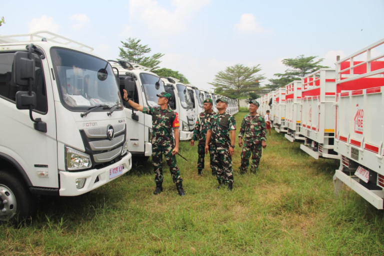 Truck Operasional KDMP Mulai Masuk Klaten, Dandim Lakukan Pengecekan Kelayakannya