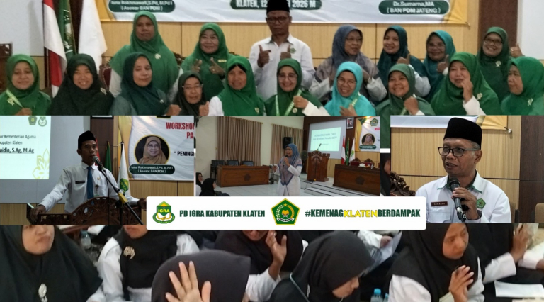Respon Cepat Gagasan Kemenag RI, PD IGRA Klaten Gelar Workshop Penerapan 5 Pilar KBC
