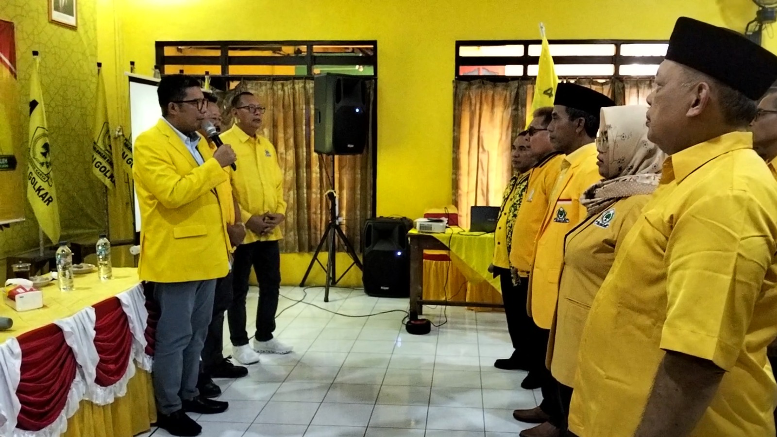Buka Rakerda di Klaten, Ketua DPD Golkar Jateng Minta Pengurus Manfaatkan Momentum Tren Positif Partai Ditengah Masyarakat