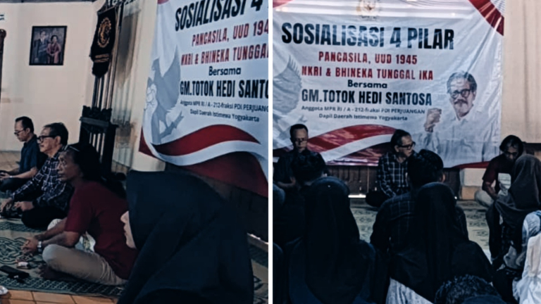 Sosialisasi 4 Pilar di Sleman,  GM Totok Hedi Tekankan Pentingnya Payung Pemersatu Ditengah Keberagaman