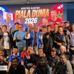 Kemeriahan Nobar Piala Dunia di DPD PAN Klaten, Tebak Skore Hingga Challenge Berhadiah Jersey