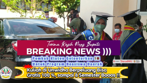 Pemkab Klaten Gelontorkan Beasiswa Daerah Hingga 1 M, Syaratnya Harus Daftar Kuliah Di Unwidha