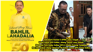 Apresiasi Kepemimpinan, Anton Lami Suhadi dan Ratusan Kader Golkar Klaten Ikut Rayakan Ultah Ke-50 Bahlil Lahadalia