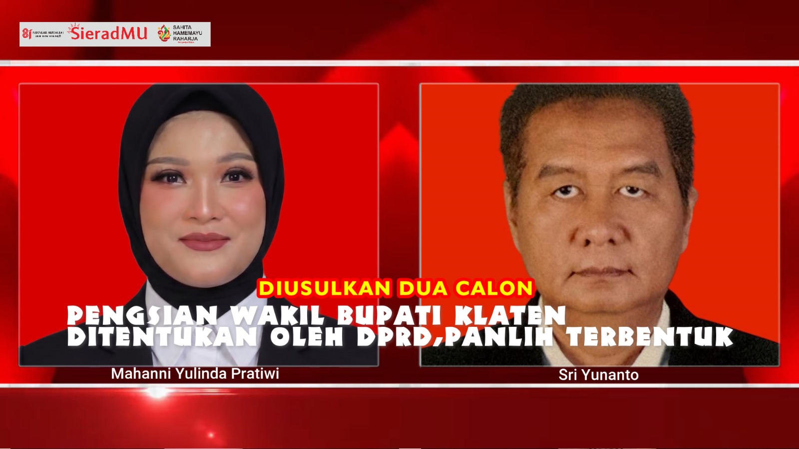 Posisi Wakil Bupati Klaten Akan Ditentukan Dalam Sidang Paripurna 26 Agustus, Nama Yulinda Banyak Mendapat Dukungan Untuk Meneruskan Pengabdian Mendiang Suami