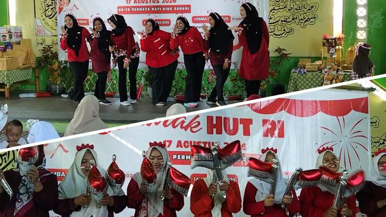 Semarak Merah Putih KBTK Permata Hati Kids School Delanggu, Tumbuhkan Semangat Nasionalisme Tanamkan Pendidikan Karakter Sejak  Dini