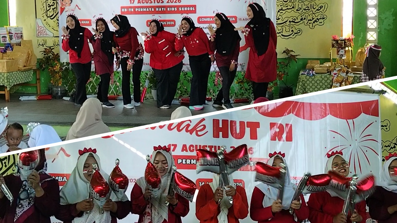 Semarak Merah Putih KBTK Permata Hati Kids School Delanggu, Tumbuhkan Semangat Nasionalisme Tanamkan Pendidikan Karakter Sejak Dini