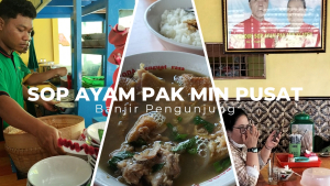 Terhipnotis Kaldu Ayamnya Yang Gurih dan Kaya Rempah, Sop Ayam Pak Min Pusat Mulai Dibanjiri Pengunjung