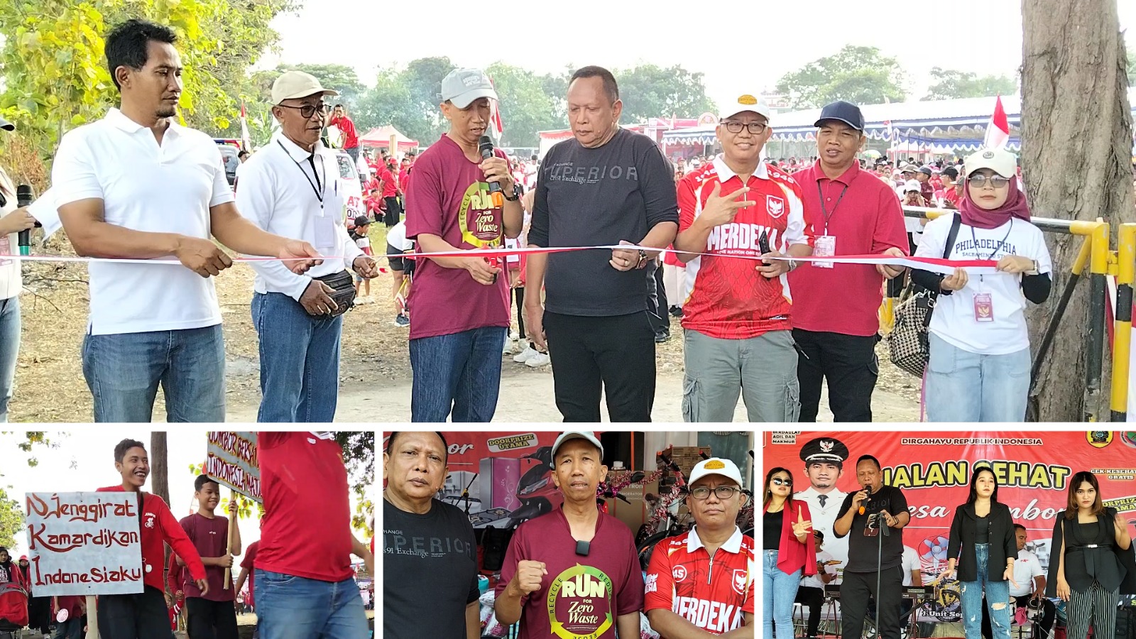 Diikuti 2500 Peserta, Raden Bambang Sridaya Ikut Meriahkan Jalan Sehat HUT ke-81 RI Warga Desa Jombor