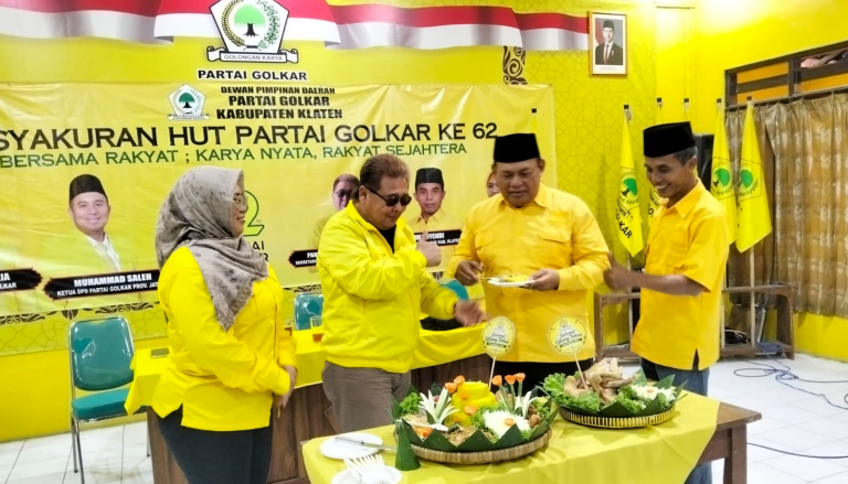 HUT ke-62 Partai Golkar di Klaten, Momentum Refleksi ,Tingkatkan Elektabilitas dan Dampak Bagi Rakyat