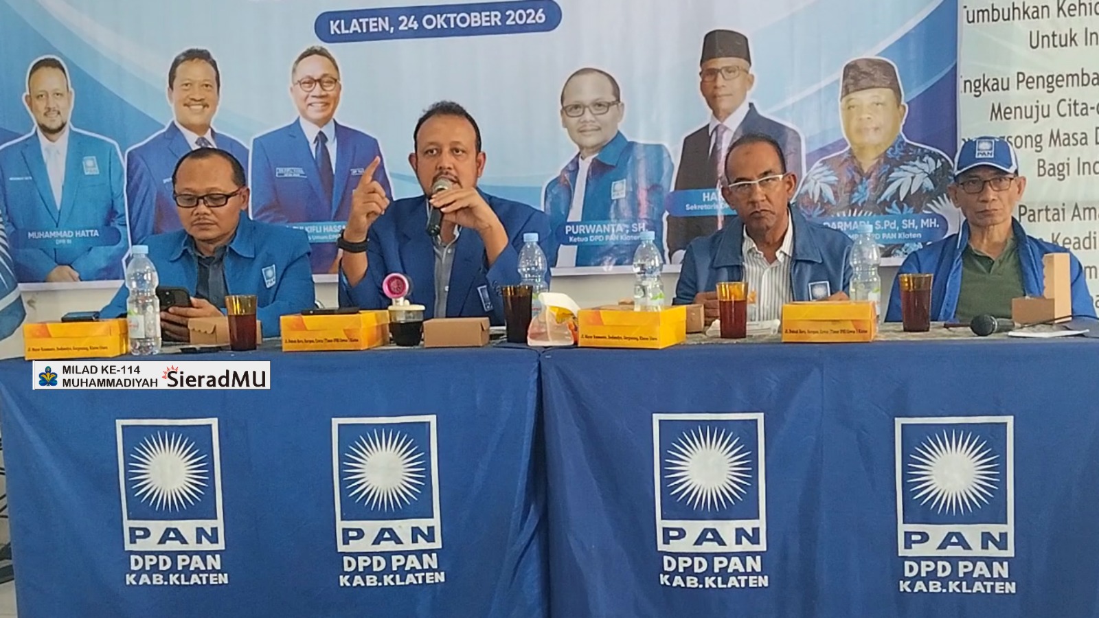 Penguatan Struktural Hadapi Pemilu, Ketua Harian DPW PAN Jateng Muhammad Hatta Instruksikan Pembentukan Pengurus Ranting di Klaten